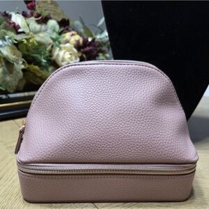 Taylor Madison Pink Faux Leather Jewelry Storage